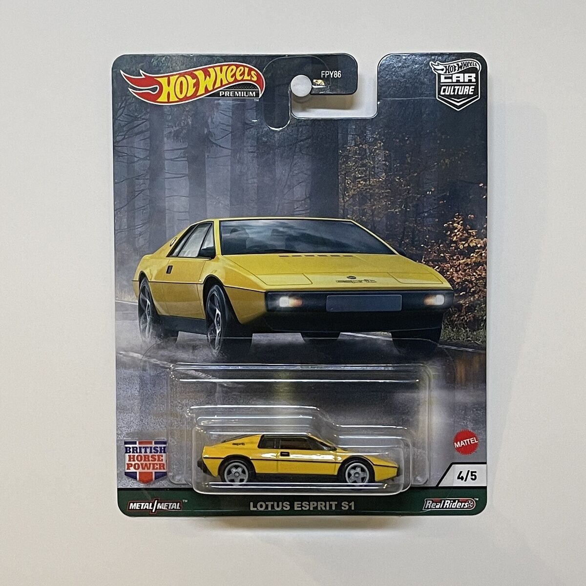 Hot Wheels Lotus Spirit S1. Premium. Yellow