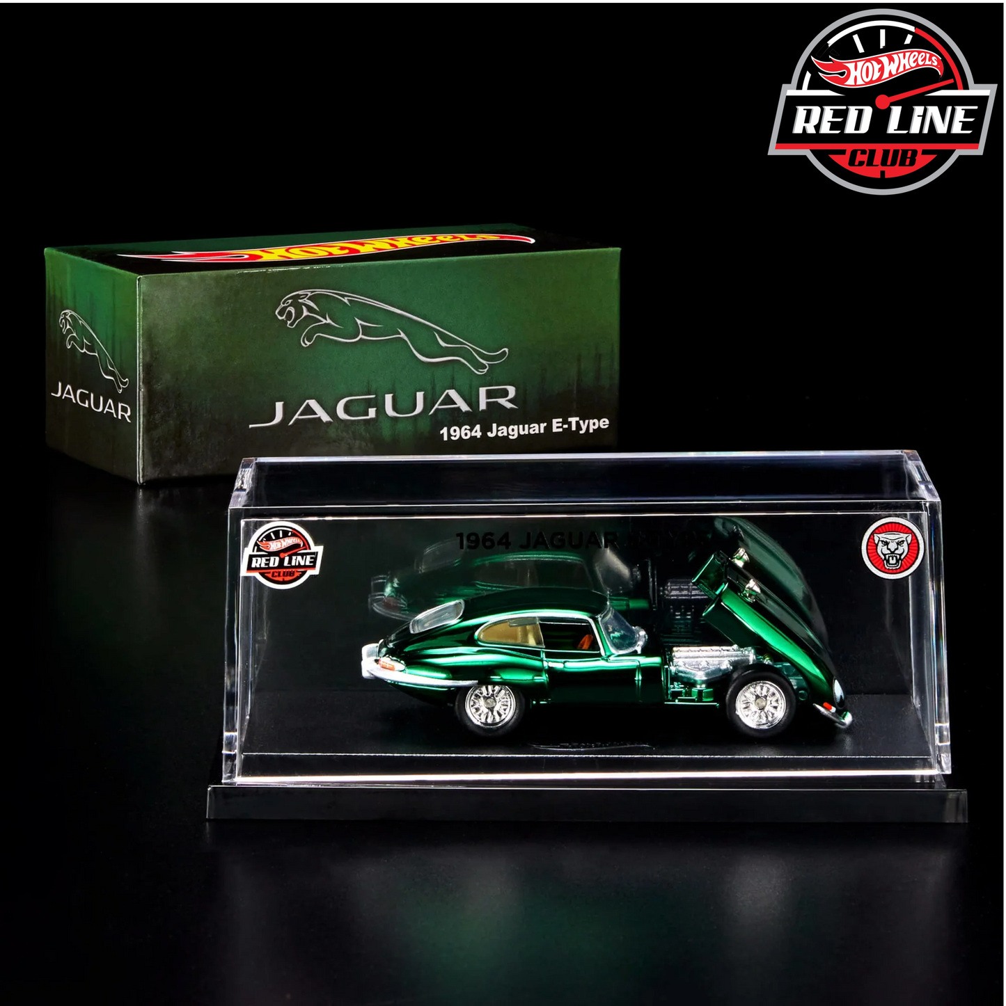 Hot Wheels Jaguar E-type. RLC Deluxe. Green