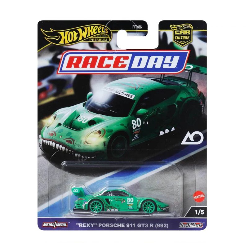 Hot Wheels Race Day Premium set X 5 completo. Incluye 5 carros diferentes.