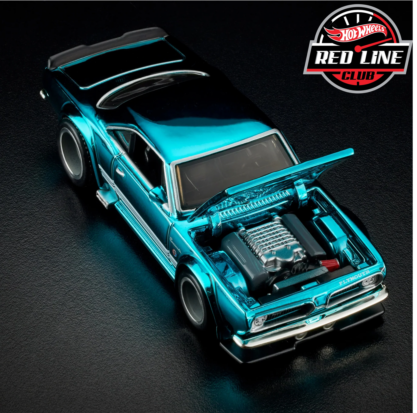 Hot Wheels Plymouth 1968 Custom Barracuda. RLC std. Blue Metallic