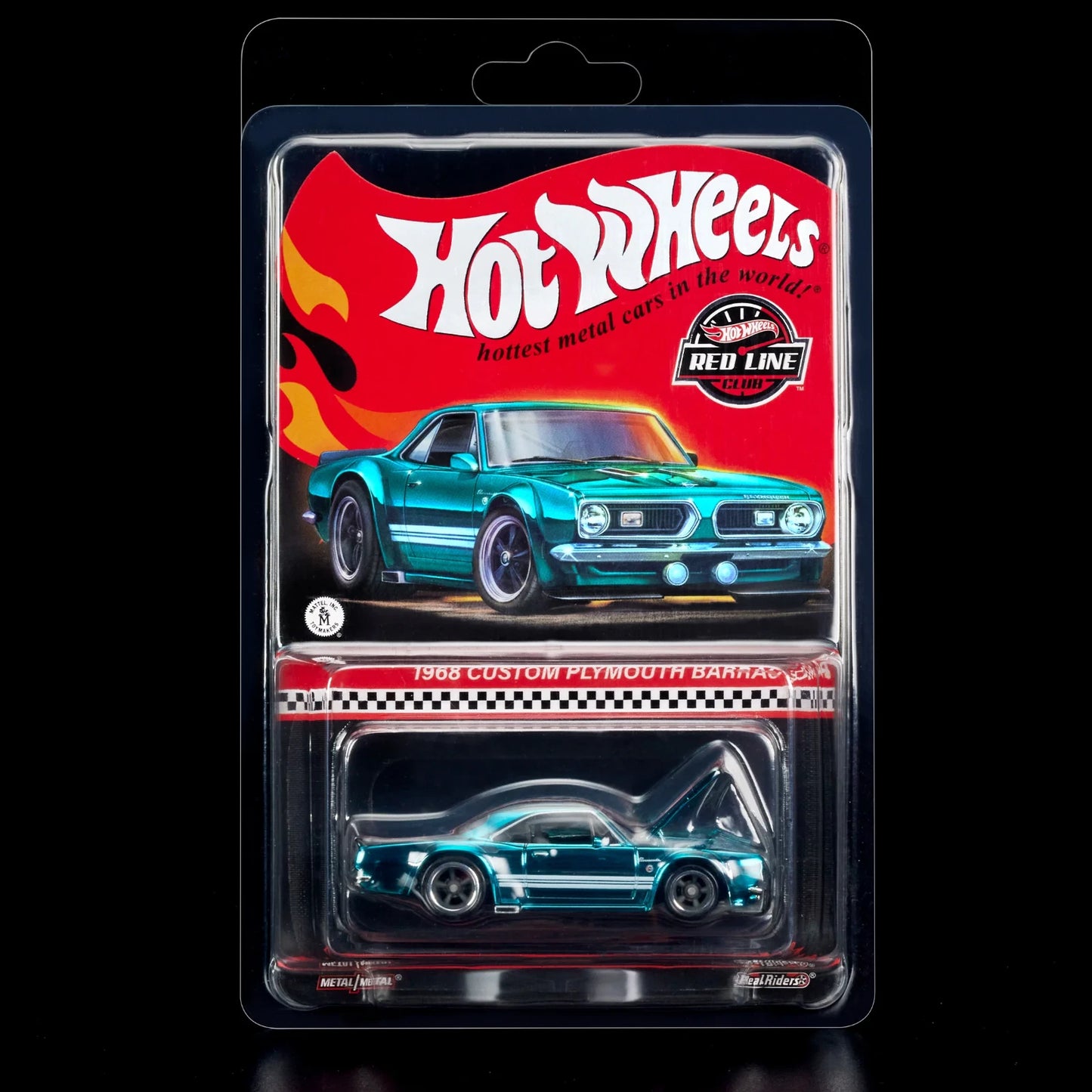 Hot Wheels Plymouth 1968 Custom Barracuda. RLC std. Blue Metallic