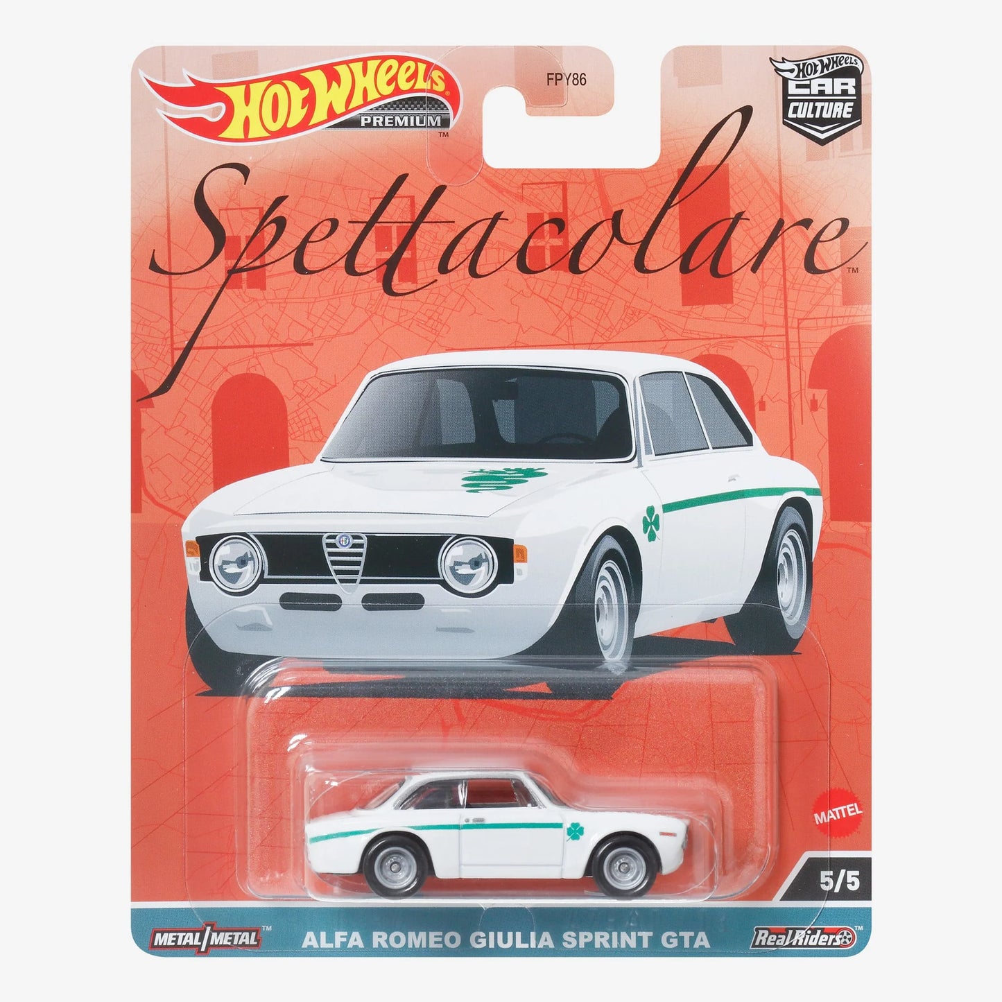 Hot Wheels Alfa Romeo Giulia Sprint GTA. Premium. White