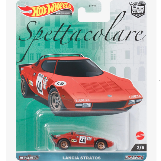 Hot Wheels Lancia Stratos. Premium. Red race