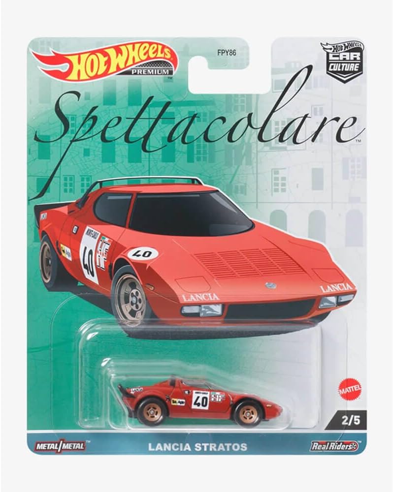 Hot Wheels Lancia Stratos. Premium. Red race