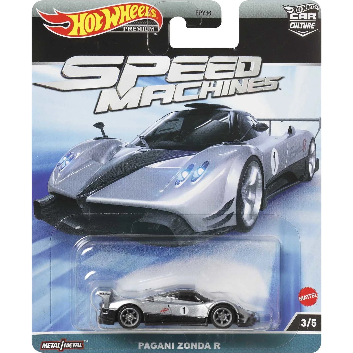 Hot Wheels Pagani Zonda R. Premium. Grey