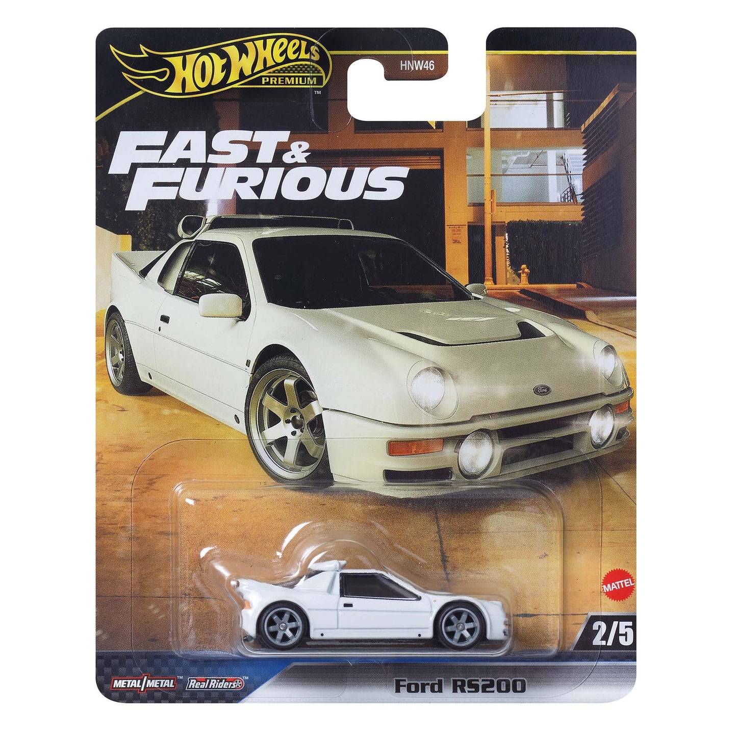 Hot Wheels Ford RS200. Premium. White