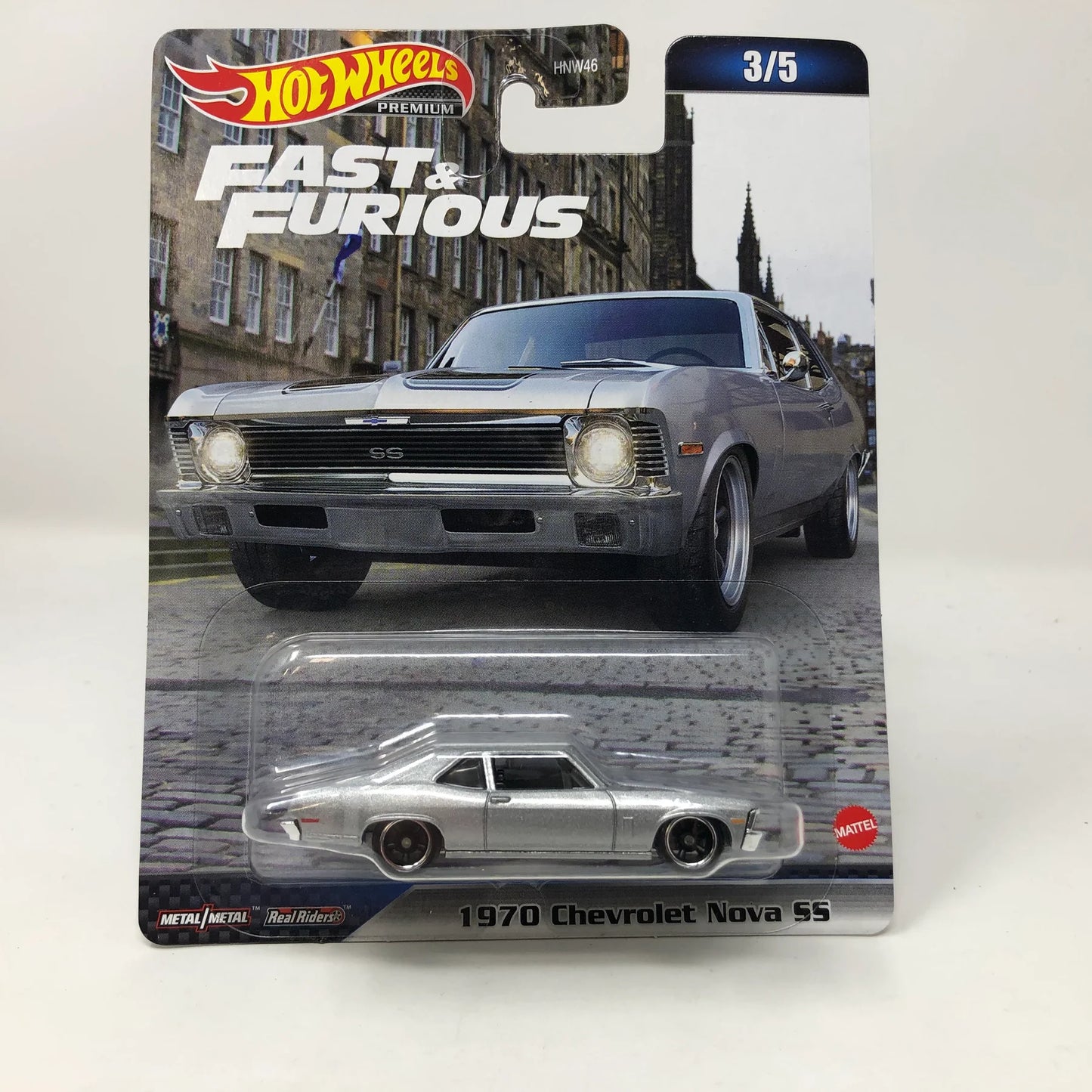 Hot Wheels Chevrolet Nova SS . Premium. Silver