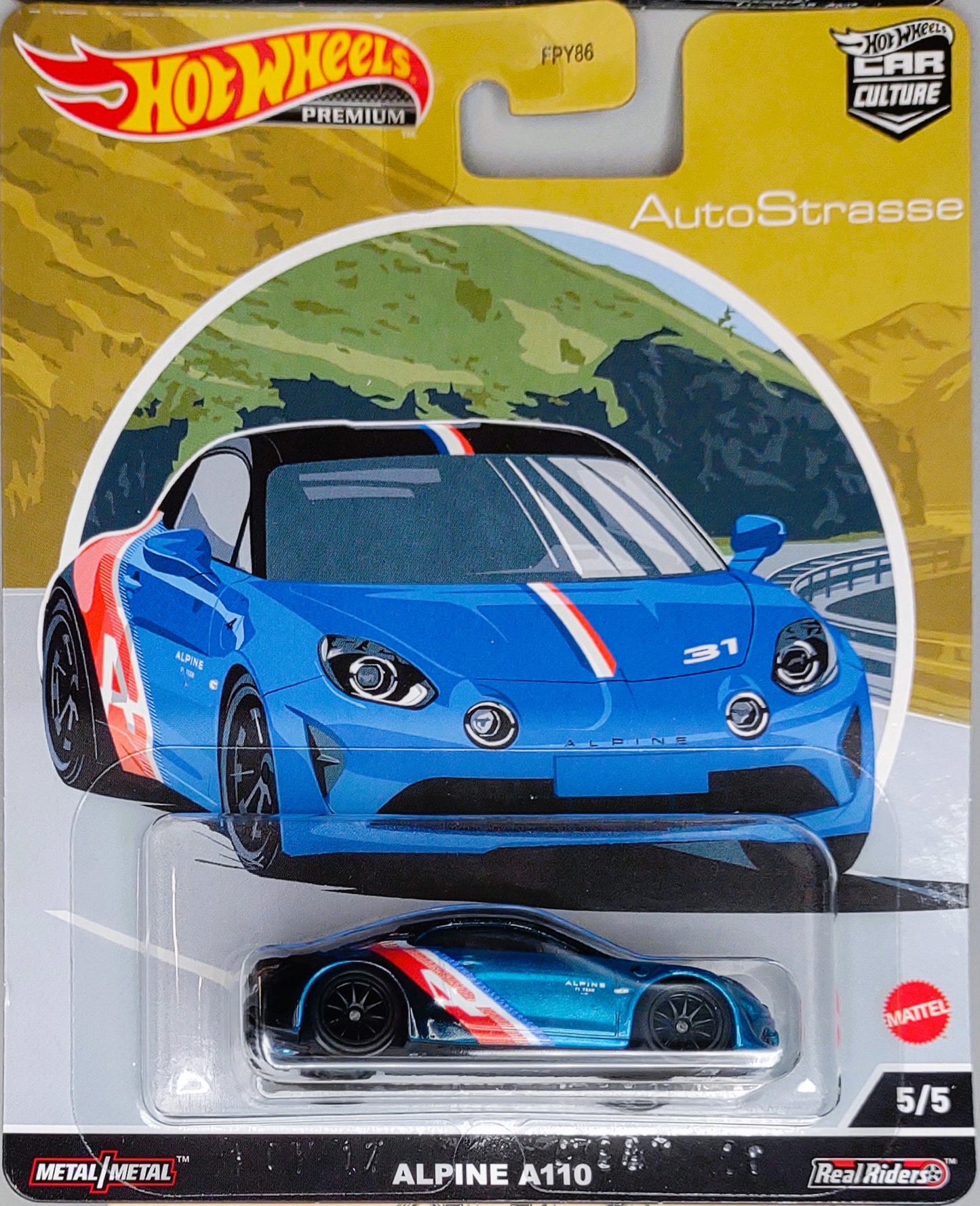 Hot Wheels Alpine A110. Premium. Blue race