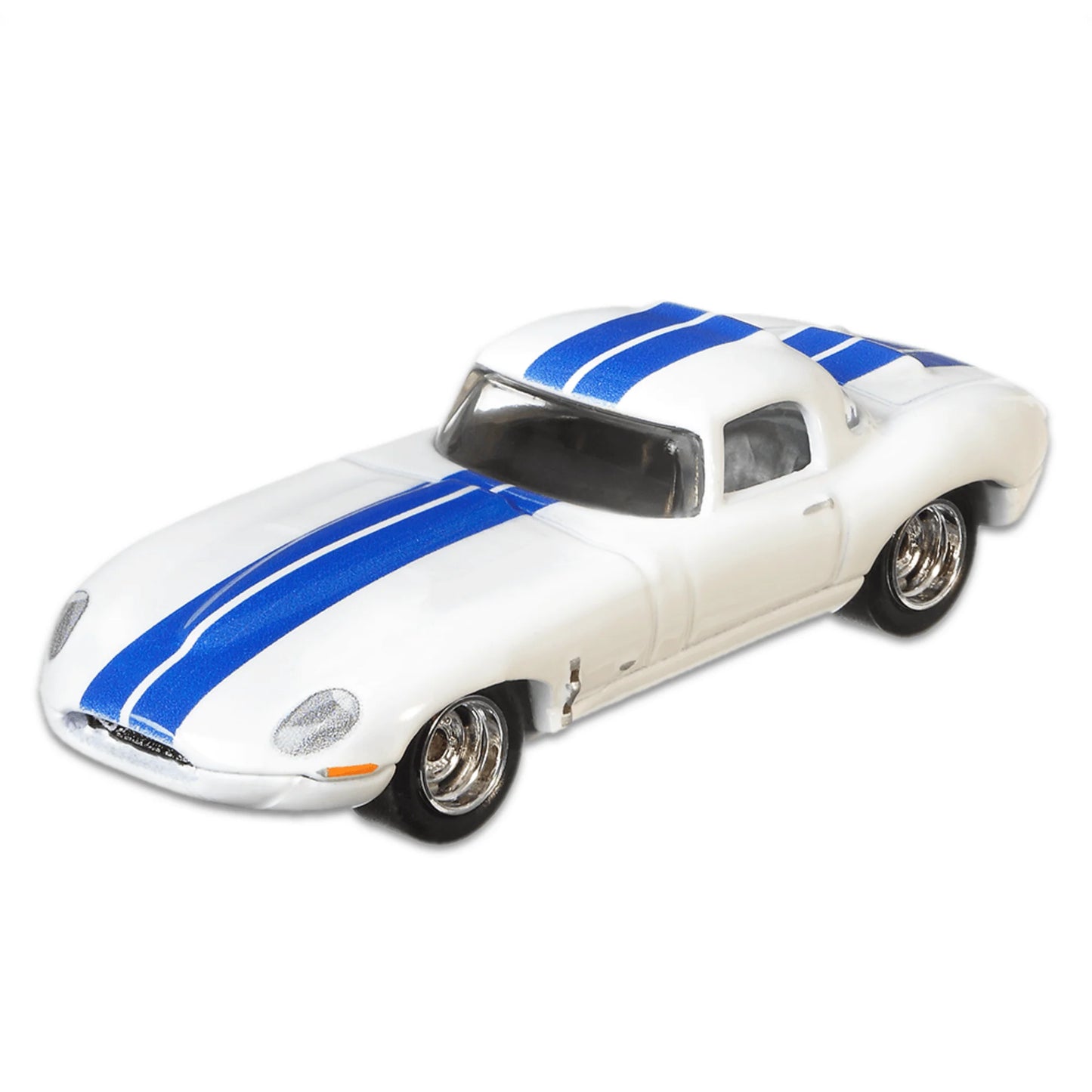 Hot Wheels Jaguar Lightweight E Type. Premium. White race