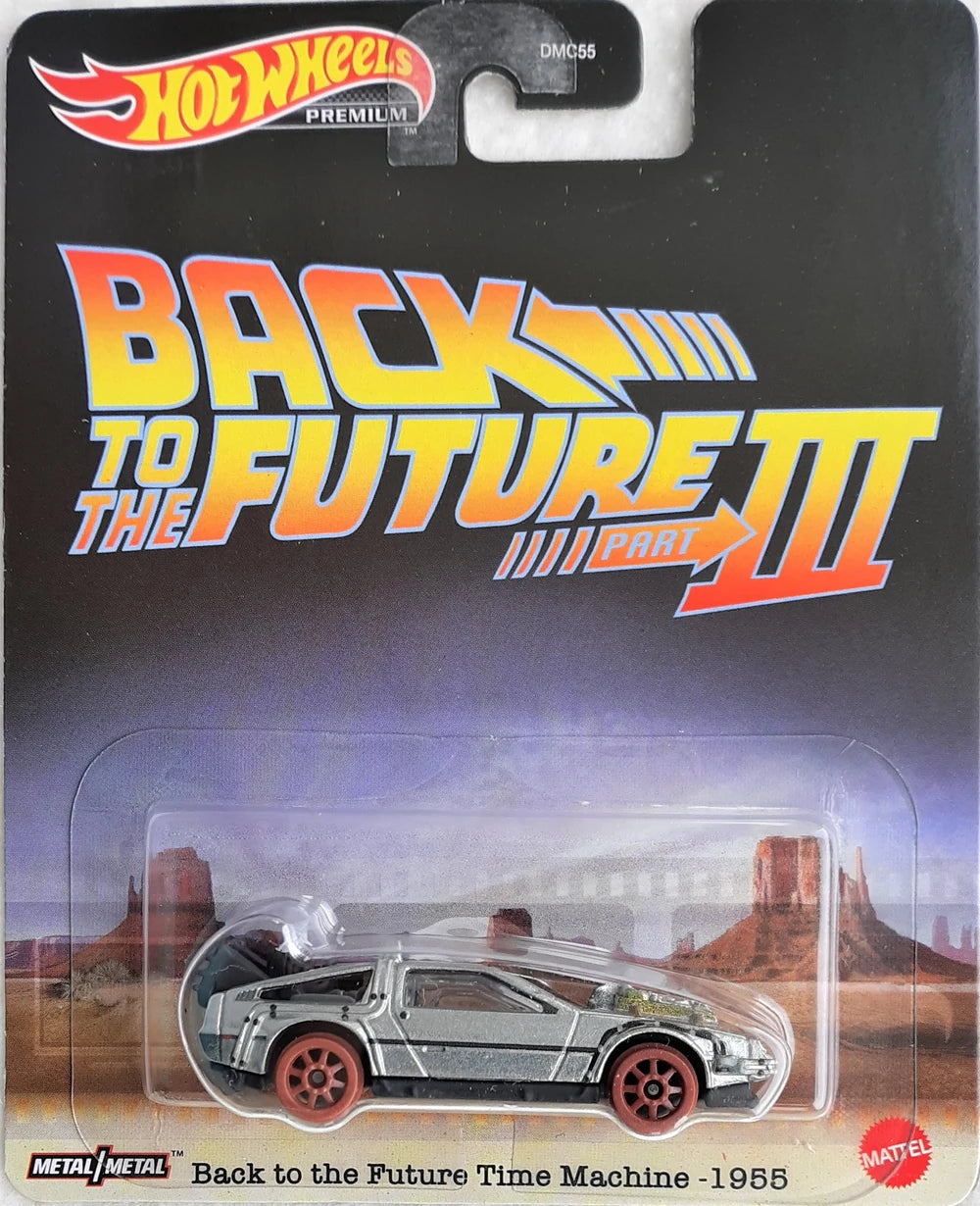 Hot Wheels DeLorean Back To The Future Part III. Premium. Silver