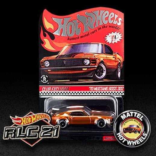 Hot Wheels Mustang Boss 302. RLC std. Orange