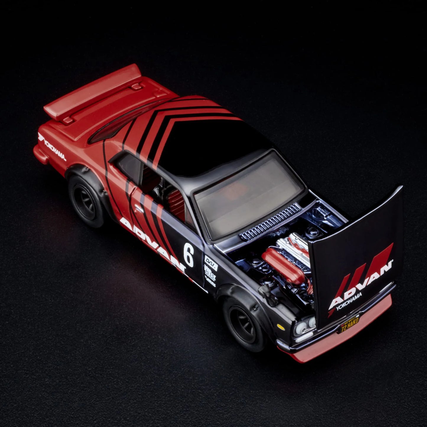 Hot Wheels Nissan Skyline 2000GT-R. RLC std. Red/black Advan