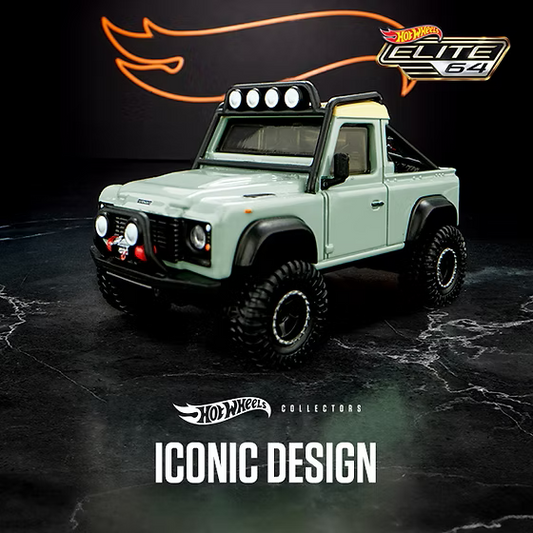 Hot Wheels Land Rover Defender. Elite. Green