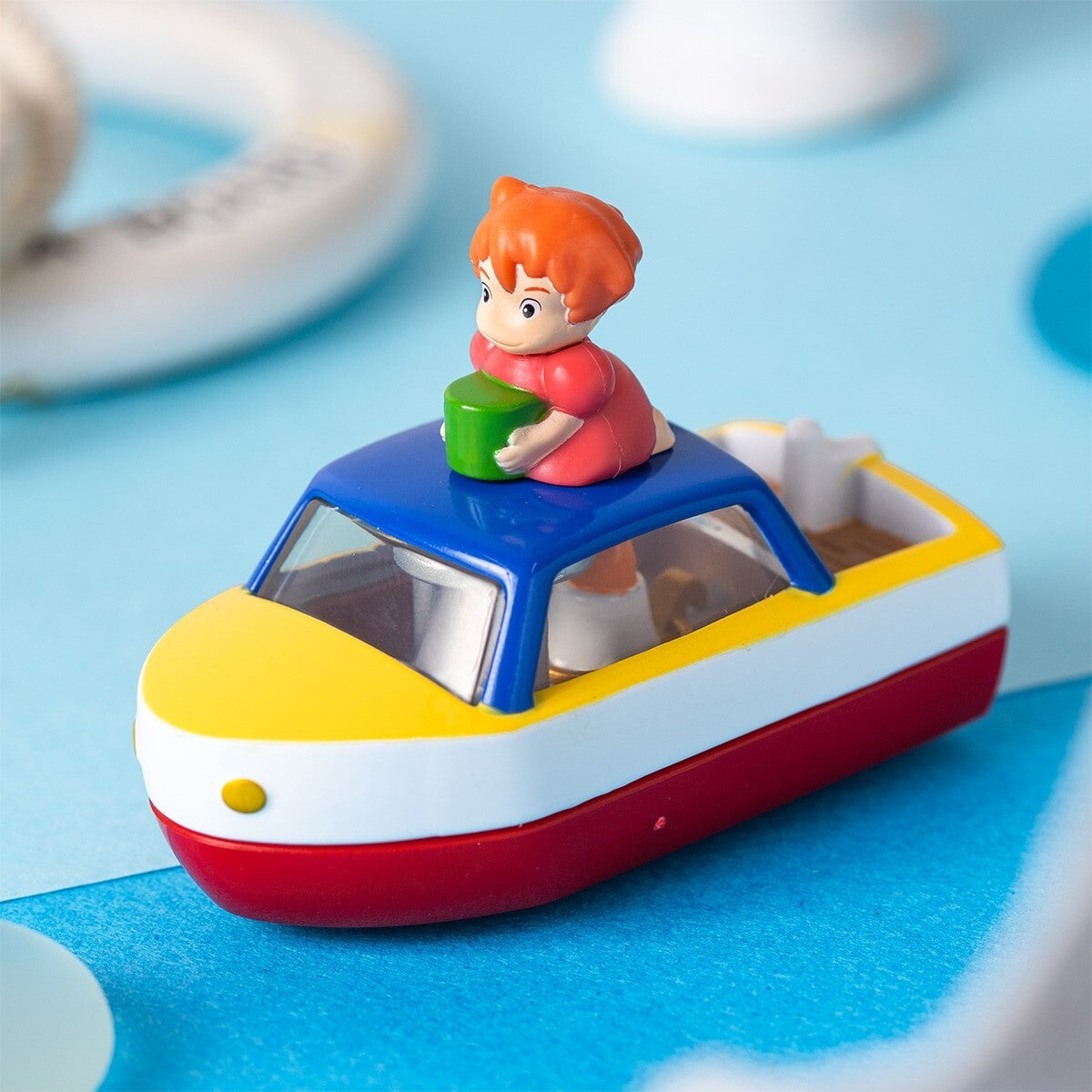 Takara Tomy Studio Ghibli Ponyo on the Cliff - Ship. Tomica. White